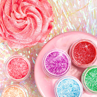 edible glitter - edible glitter for desserts - edible glitter for drinks - edible glitter approved by FDA - kosher edible glitter