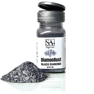Black Edible Glitter Large Shaker Jar