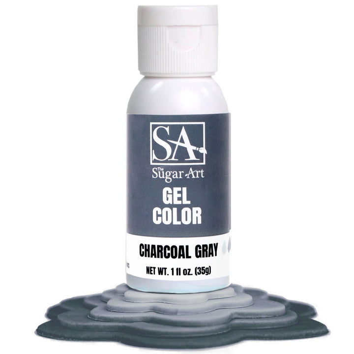 Charcoal Gray Gel Food Color