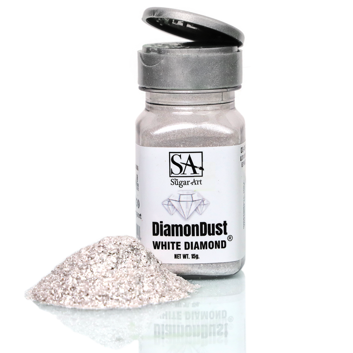 White Diamond Edible Glitter Large Shaker Jar