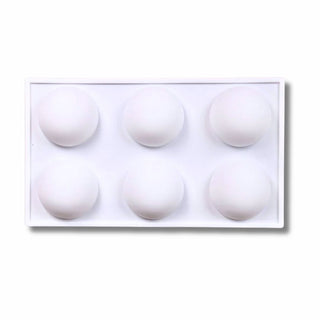 Hot Cocoa Bomb Mold -  - 6-cavity-semi-sphere-hot-cocoa-bomb-mold - silicone - The Sugar Art