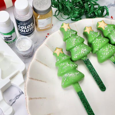 Fluffy Christmas Tree Cakesicle Mold - The Sugar Art, Inc.