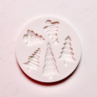 Small Christmas Tree Fondant Mold -  - copy-of-holly-berry-fondant-mold-1 - silicone - The Sugar Art