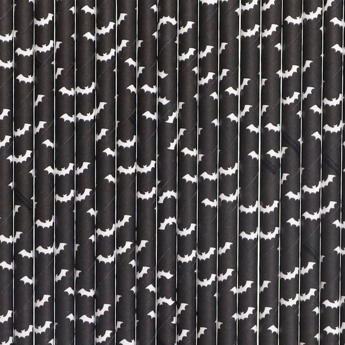 24 BLACK Halloween Bat Straws / Cake Pop Stick - The Sugar Art, Inc.