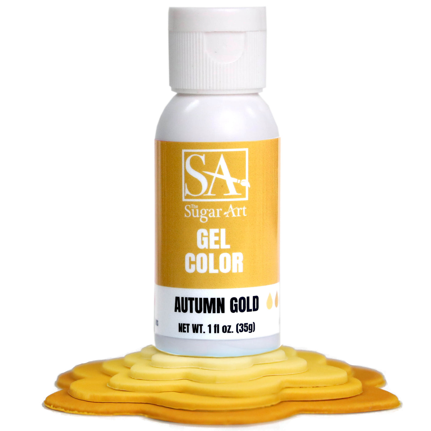 Gold Gel Color - The Sugar Art, Inc.