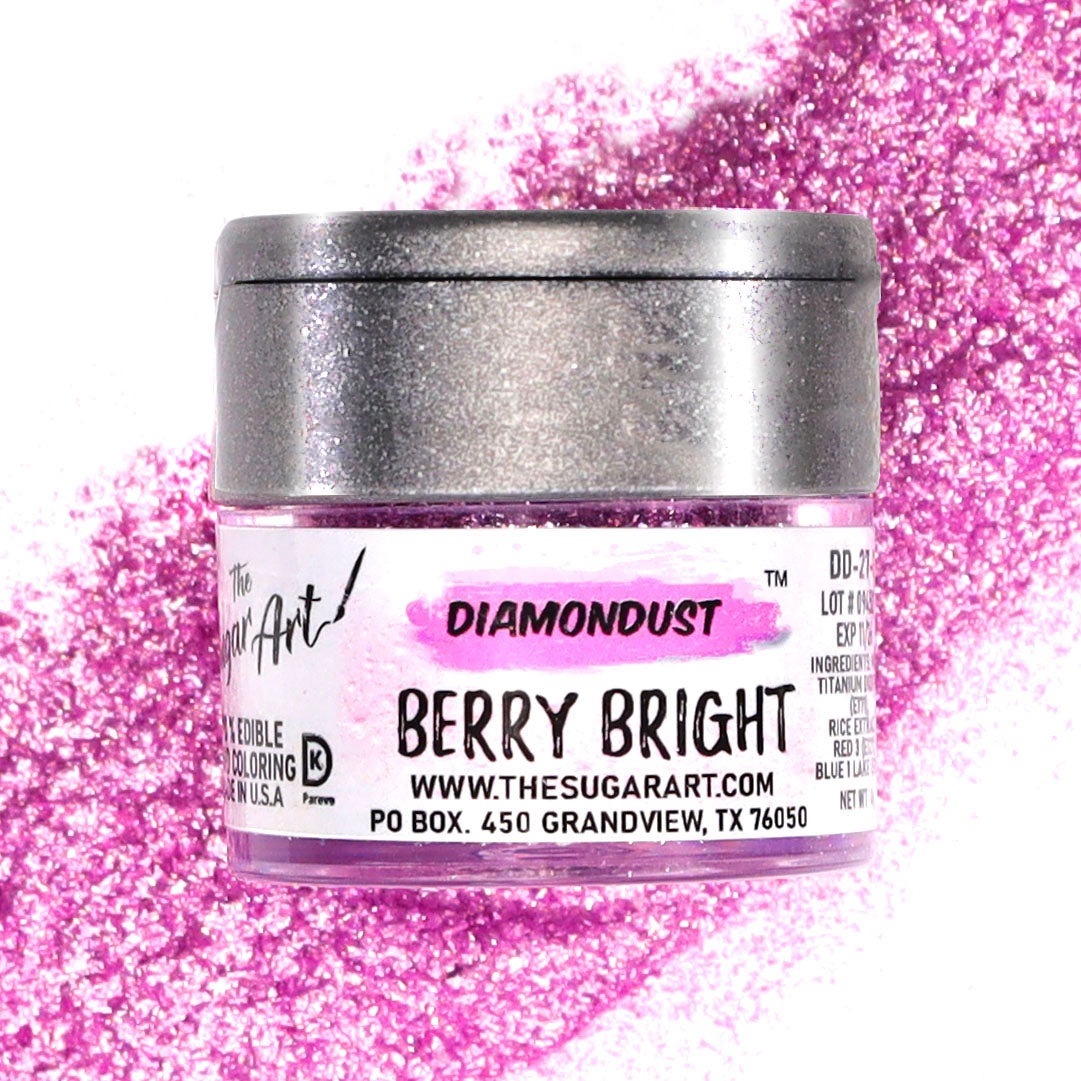 Berry Bright Edible Glitter - The Sugar Art, Inc.