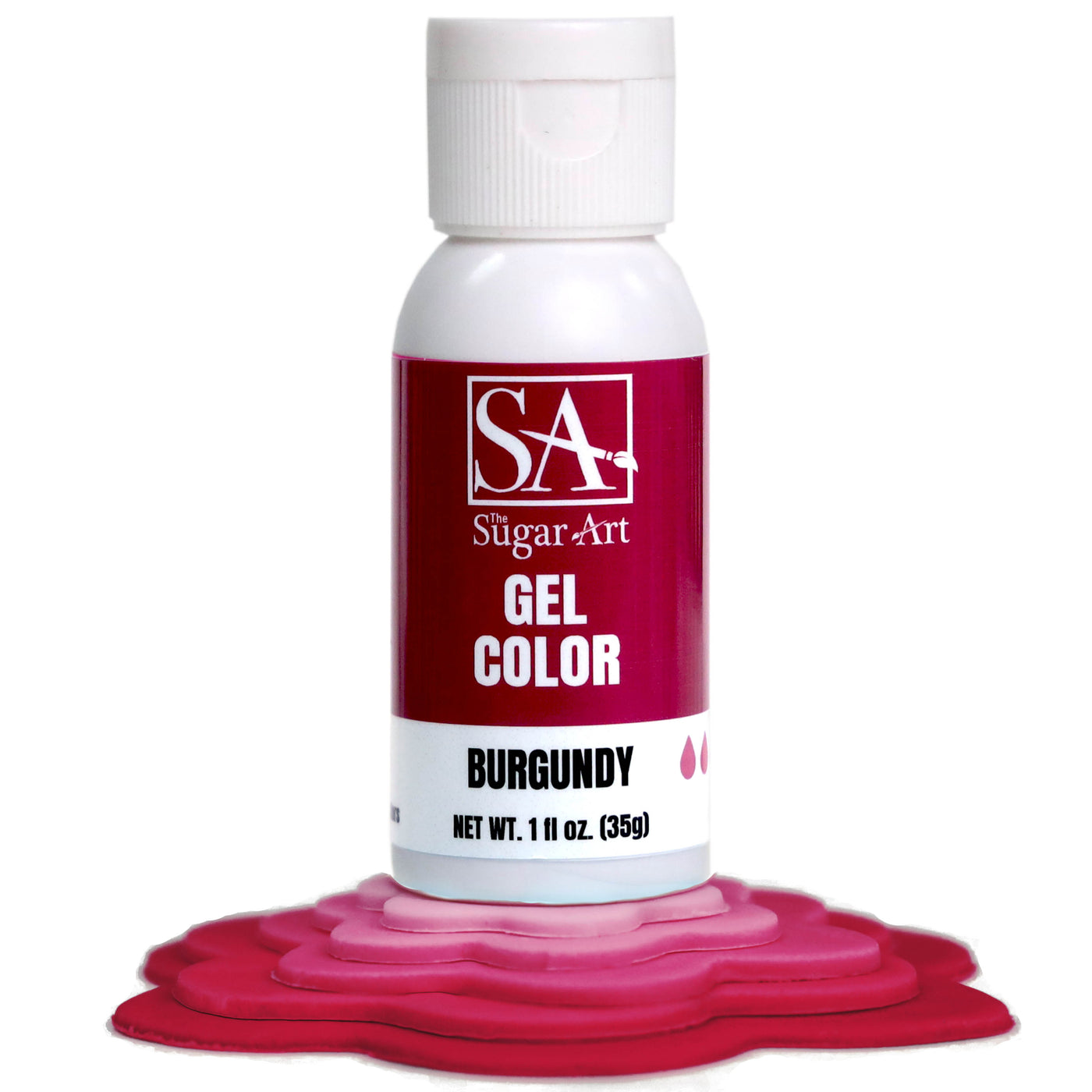 Burgundy Gel Color - The Sugar Art, Inc.