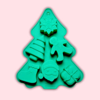 Multi-Christmas Shapes Mold -  - copy-of-variety-christmas-shapes-mold - silicone - The Sugar Art