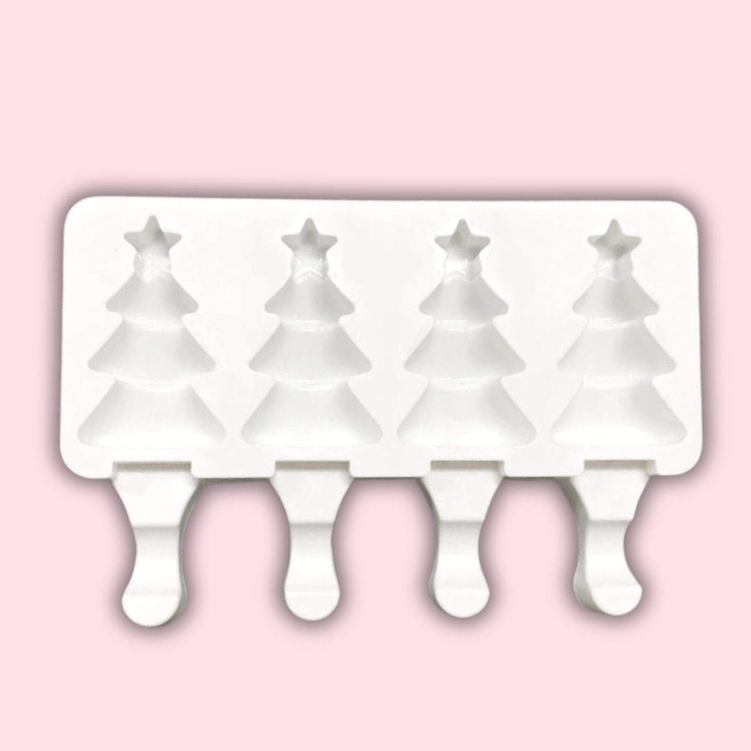 Fluffy Christmas Tree Cakesicle Mold - The Sugar Art, Inc.