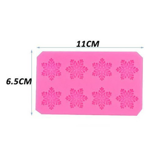 Small Snowflake Fondant Mold -  - small-snowflake-silicone-mold - silicone - The Sugar Art