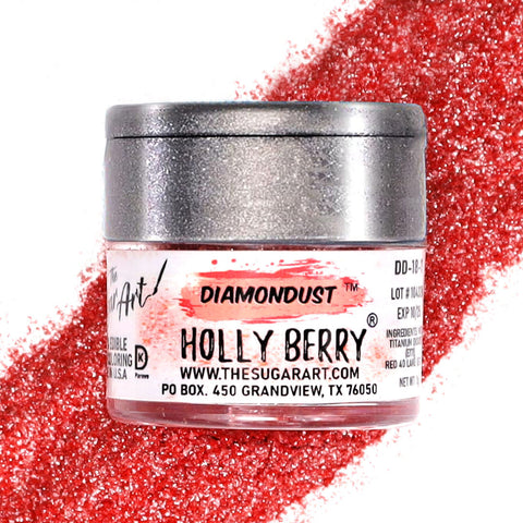 Holly Berry Red Edible Glitter