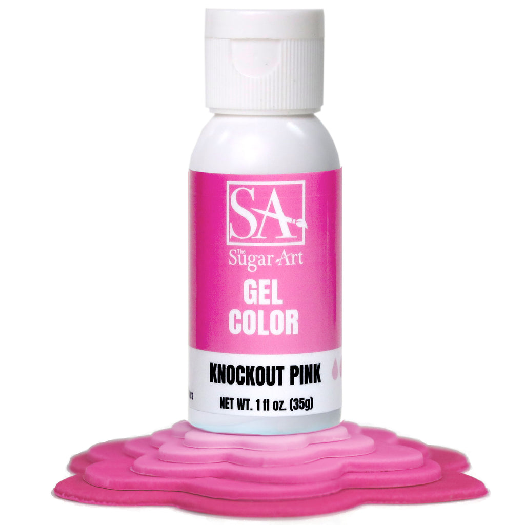 Knockout Pink Gel Food Color – The Sugar Art, Inc.