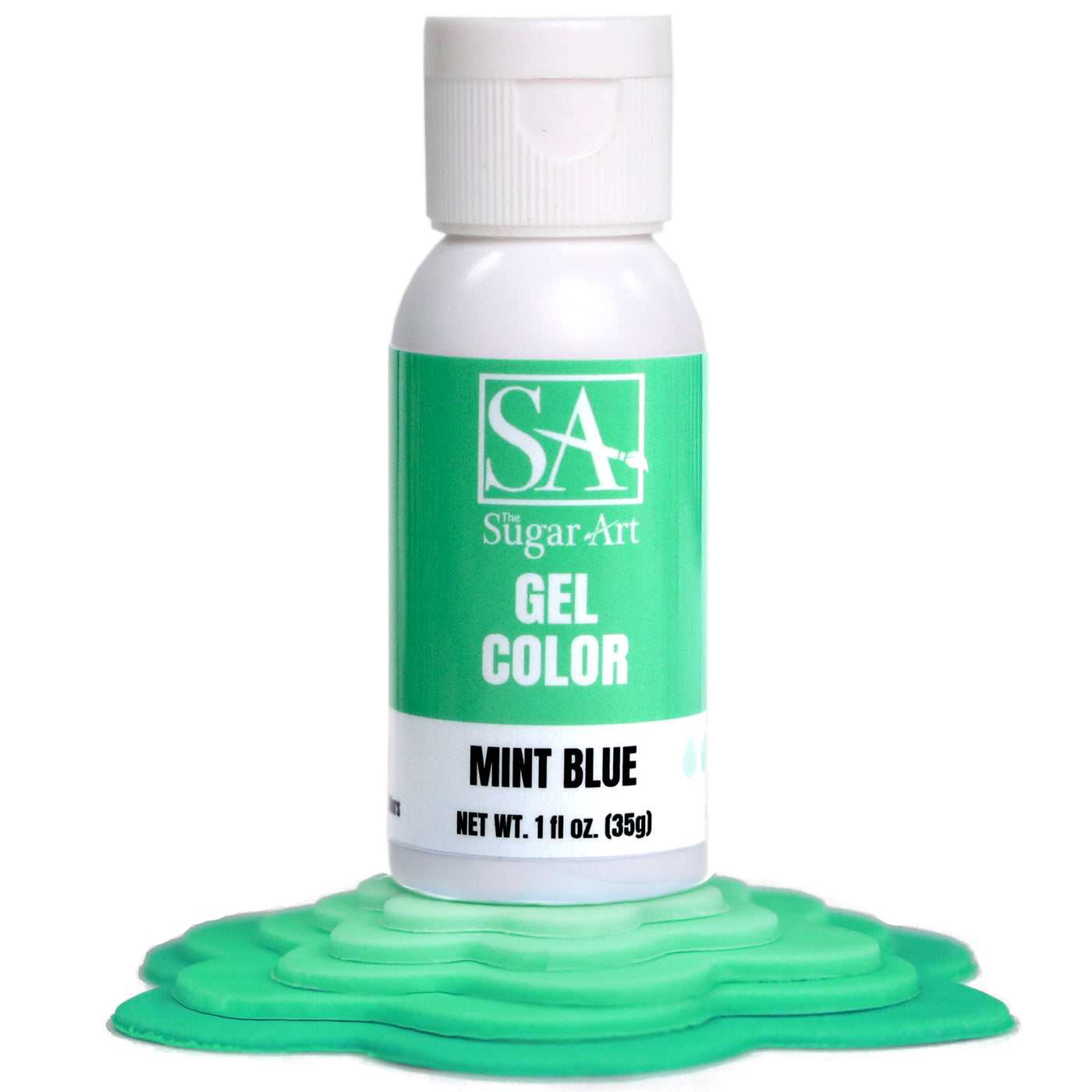 Mint Blue Gel Color - The Sugar Art, Inc.