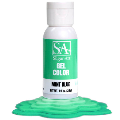 Mint Blue Gel Color - The Sugar Art, Inc.
