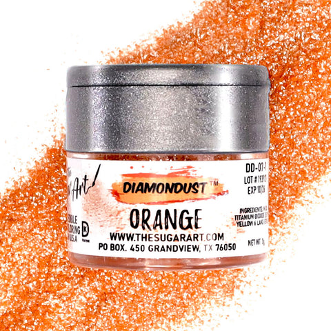 Orange Edible Glitter
