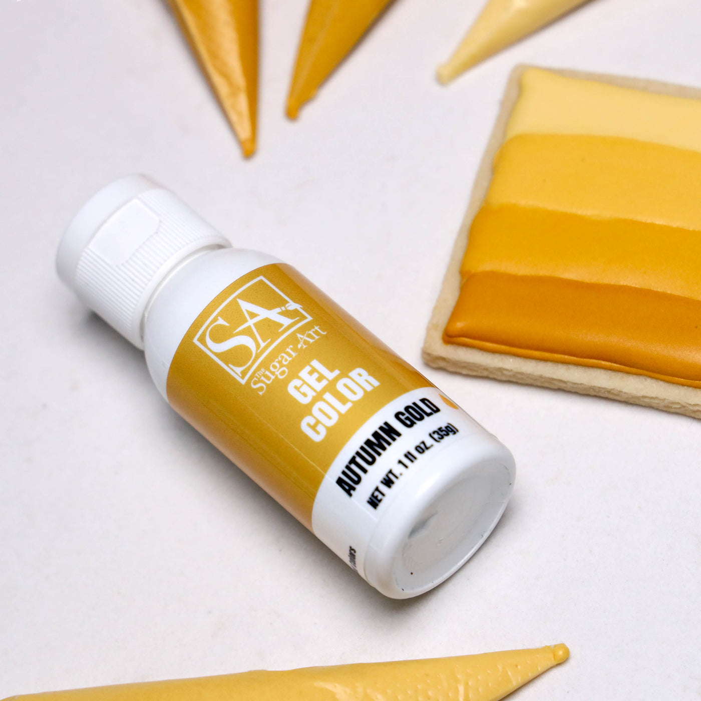 Gold Gel Color - The Sugar Art, Inc.