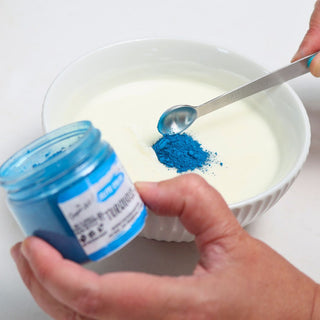 Turquoise Edible Paint Powder - LARGE JAR ONLY