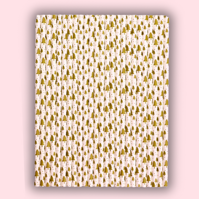 24 Christmas Tree Gold Straws / Cake Pop Sticks - The Sugar Art, Inc.