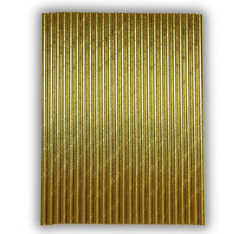 24 Gold Straws / Cake Pop Stick