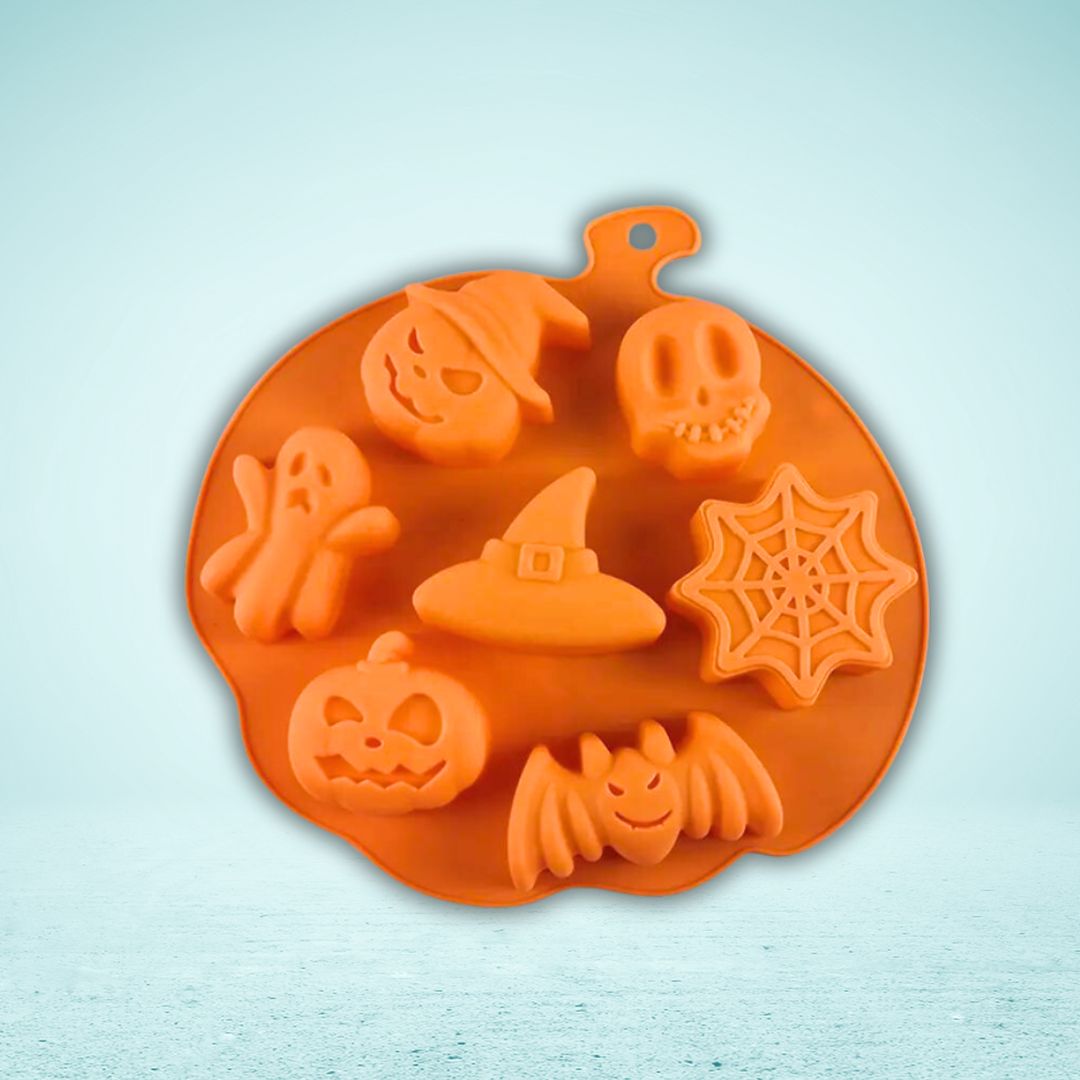 7-Cavity Halloween Chocolate Mold - The Sugar Art, Inc.