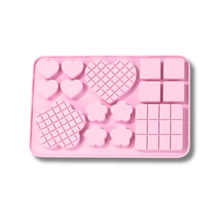 Chocolate Waffle Mold - Pink -  - chocolate-waffle-mold-pink - silicone - The Sugar Art