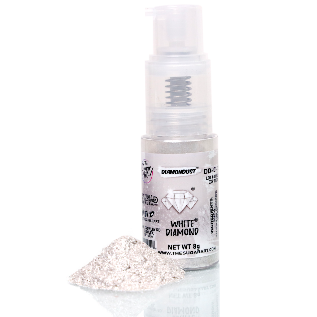 Large Spray White Diamond Edible Glitter