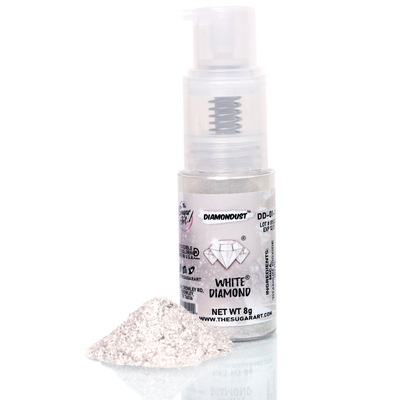 Large Spray White Diamond Edible Glitter - The Sugar Art, Inc.