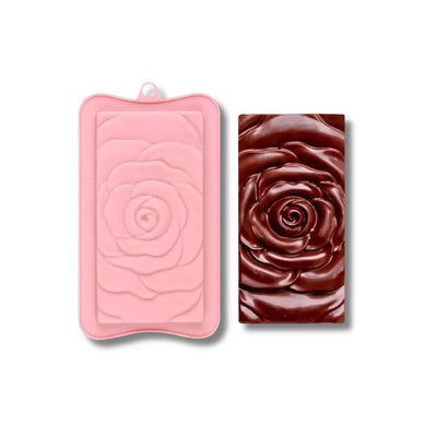  Rose Chocolate Bar Mold - Pink