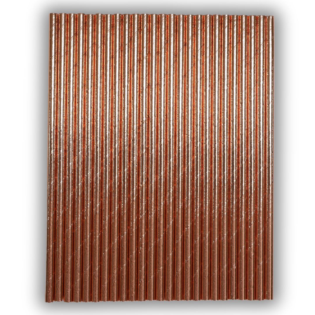 Rose Gold Straws / Cake Pop Stick - The Sugar Art, Inc.