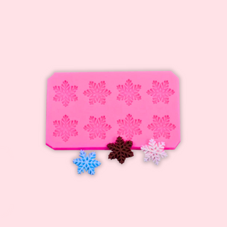 Small Snowflake Fondant Mold -  - small-snowflake-silicone-mold - silicone - The Sugar Art