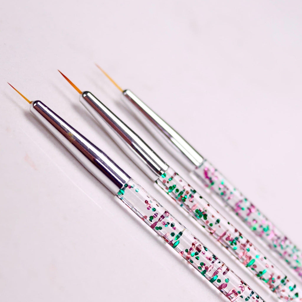 Glitter Handle Fine Detail Paint Brushes