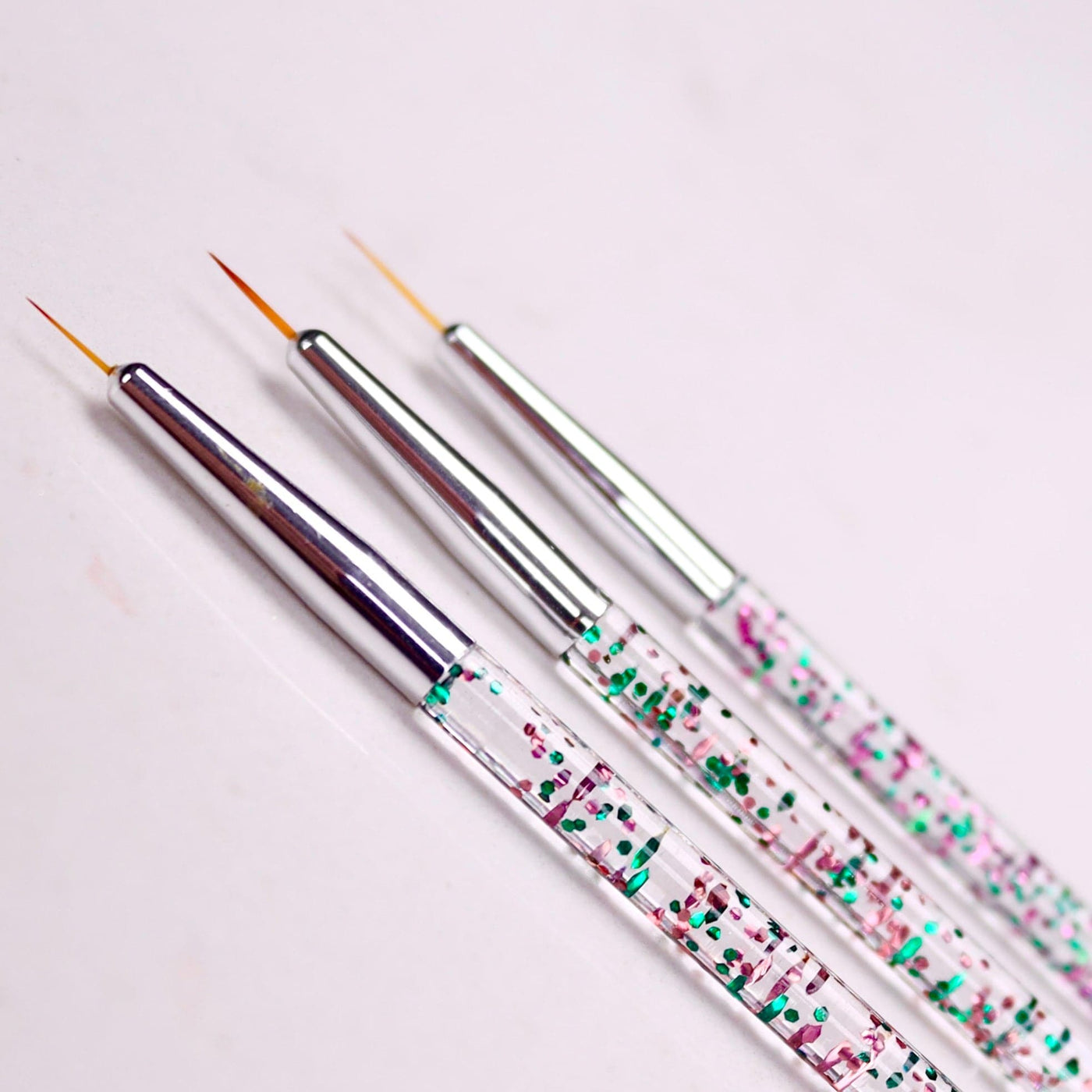 Glitter Handle Fine Detail Paint Brushes - The Sugar Art, Inc.