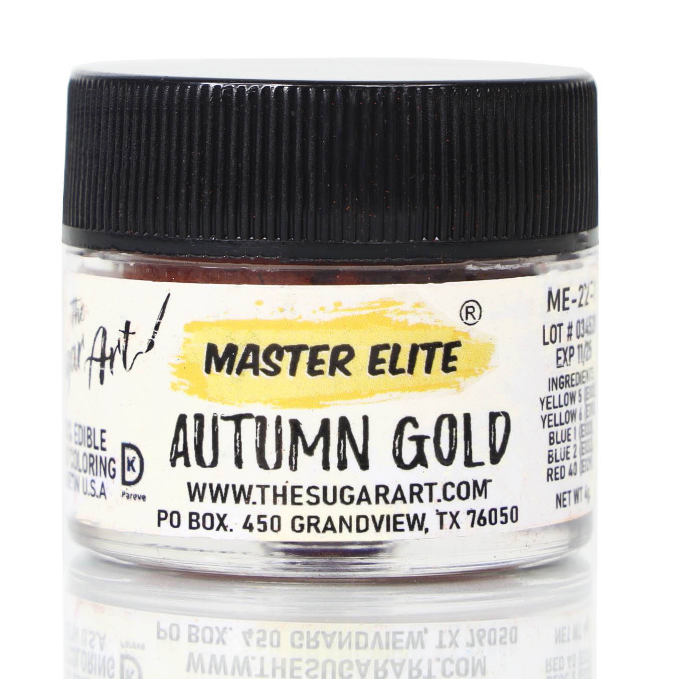 Global Sugar Art Metallic Gold Food Paint 14 ml by Chef Alan Tetreault  Edible Food Paint