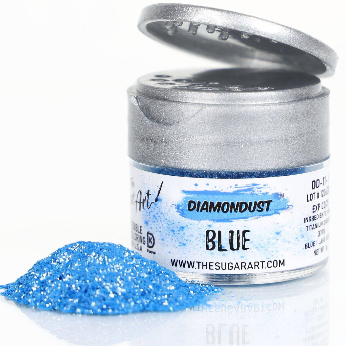 Blue Edible Glitter - The Sugar Art, Inc.