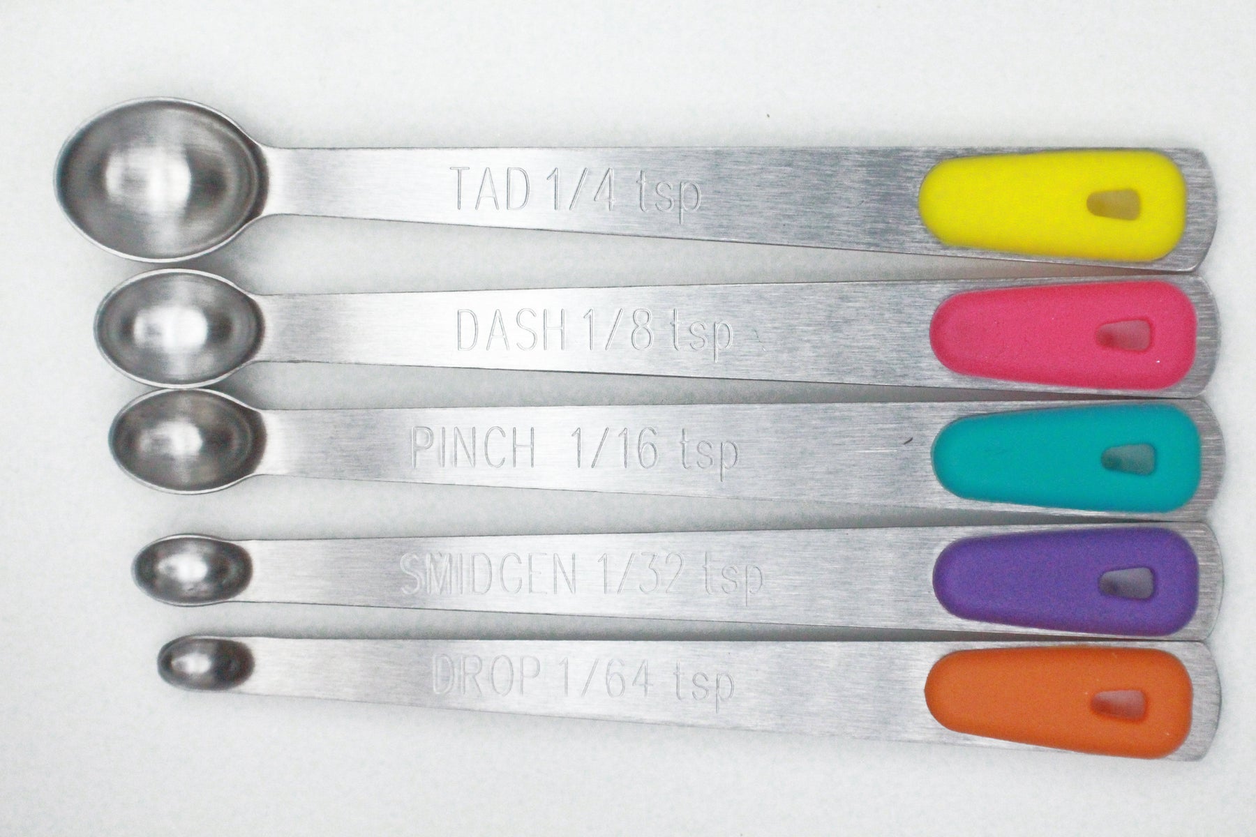 5PCS/Set Plastic Measuring Spoons Mini Size Colorful 2 Scale (1