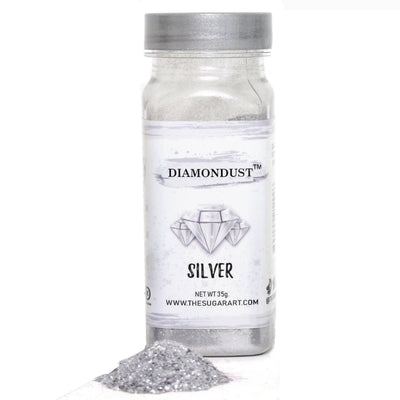 Silver Edible Glitter - The Sugar Art, Inc.