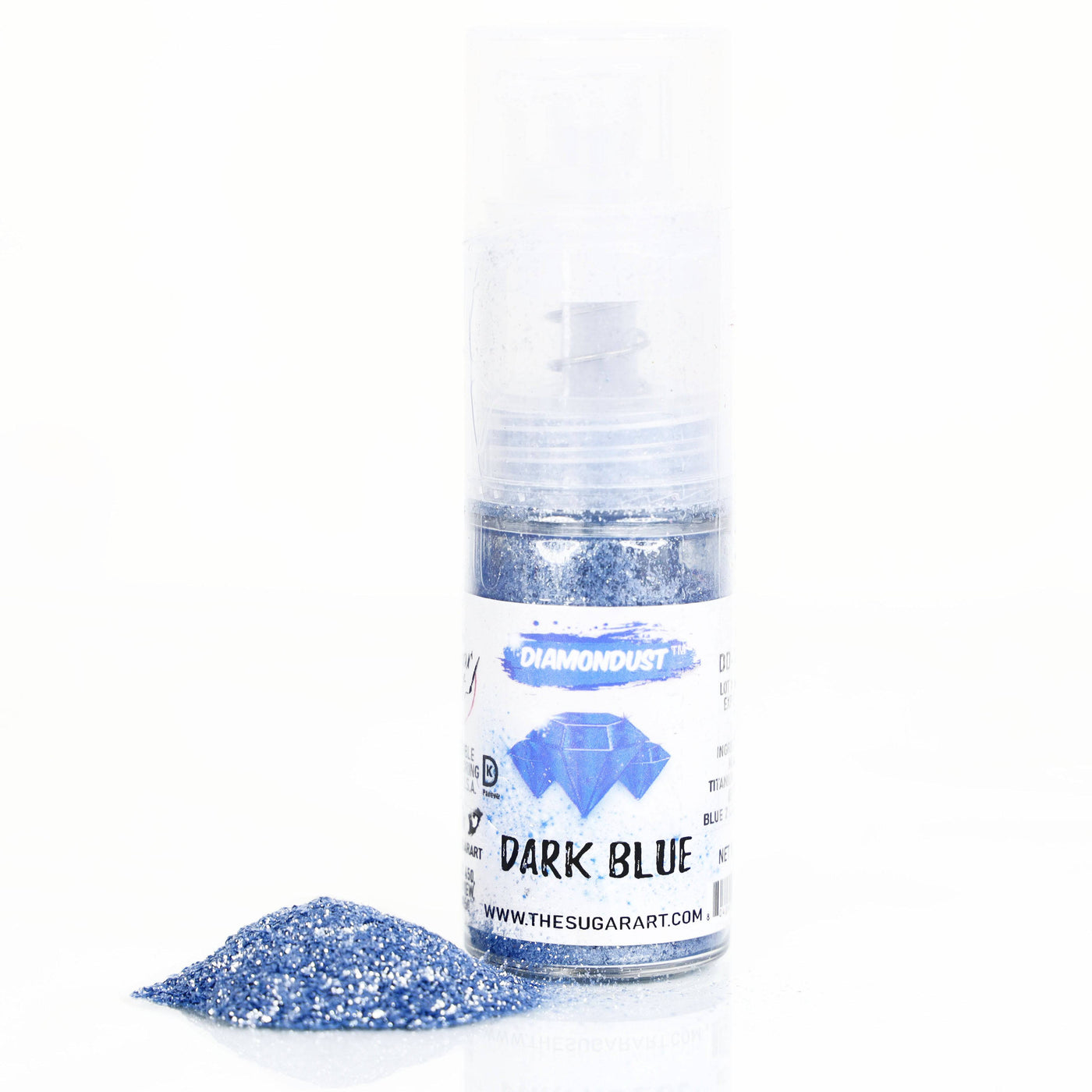 Dark Blue Edible Glitter Small Spray Bottle - The Sugar Art, Inc.