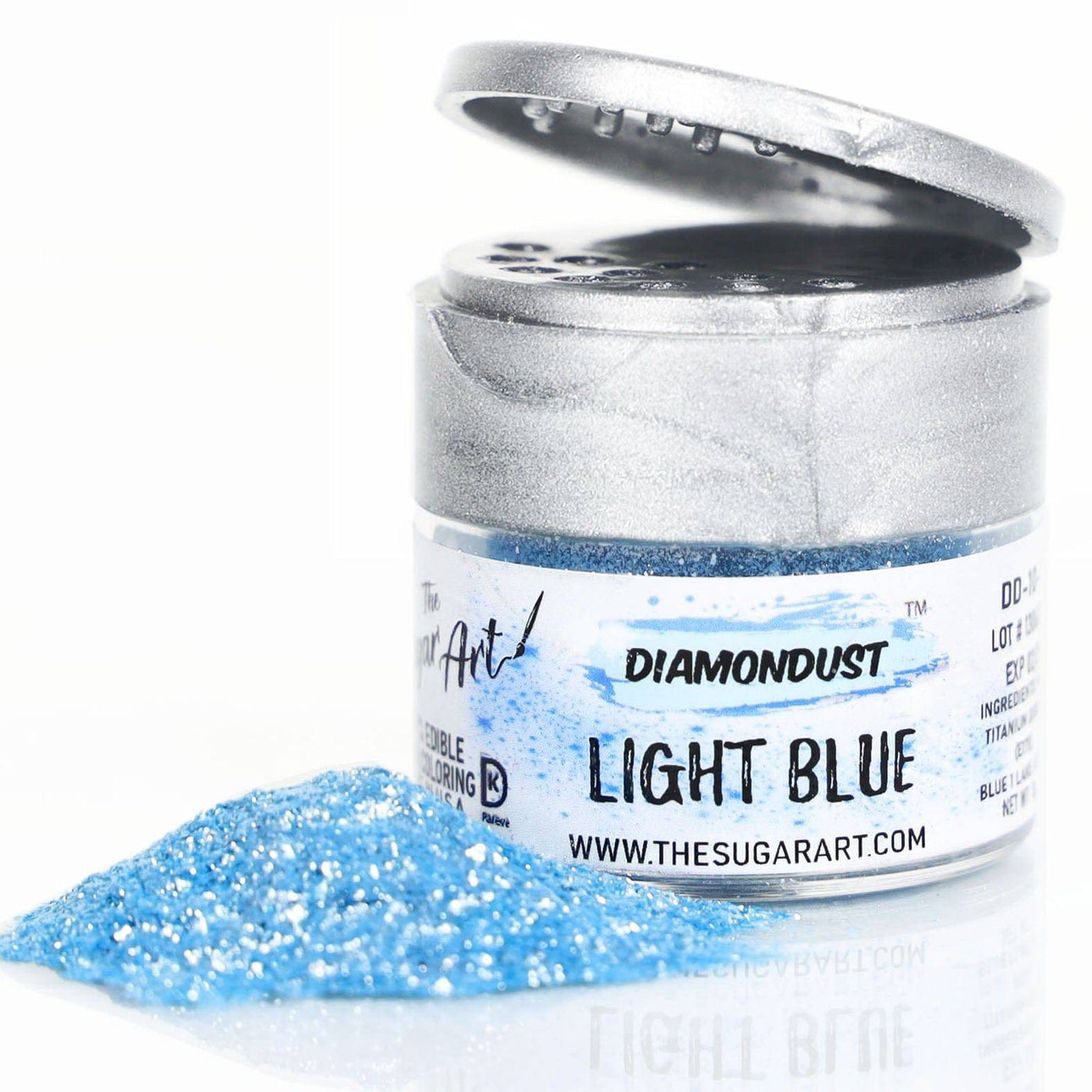 Light Blue Edible Glitter - The Sugar Art, Inc.