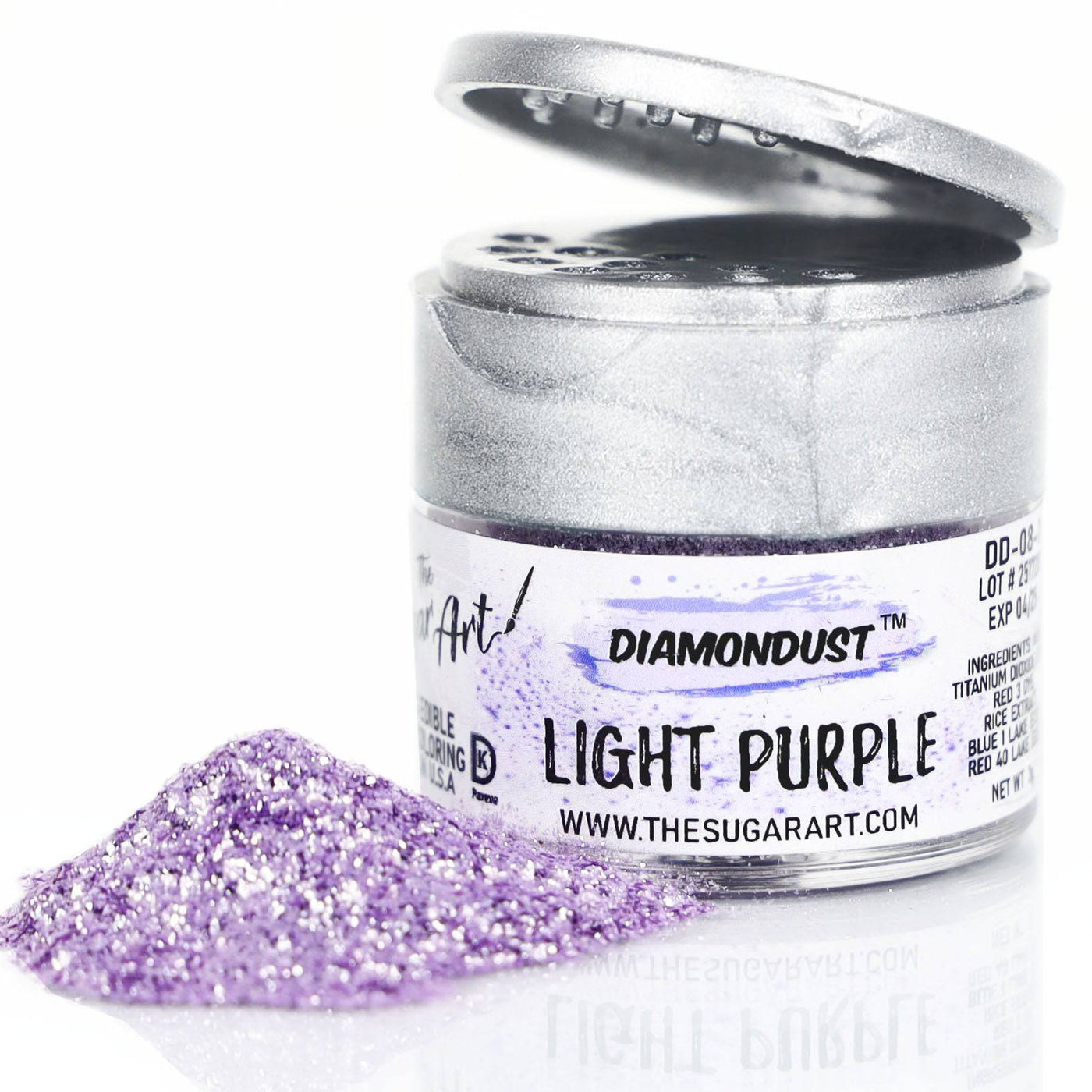 Light Purple Edible Glitter - The Sugar Art, Inc.