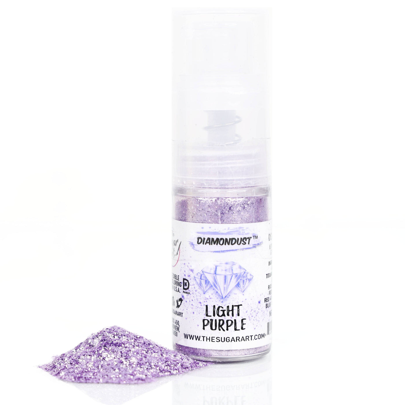 Light Purple Edible Glitter Small Spray Bottle - The Sugar Art, Inc.