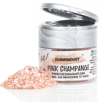Pink Champagne Edible Glitter - The Sugar Art, Inc.