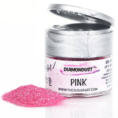 Pink Edible Glitter - The Sugar Art, Inc.