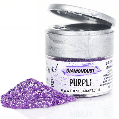 Purple Edible Glitter - The Sugar Art, Inc.