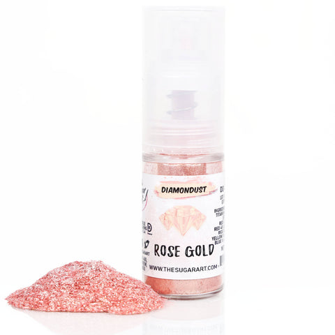 Rose Gold Edible Glitter Small Spray Bottle