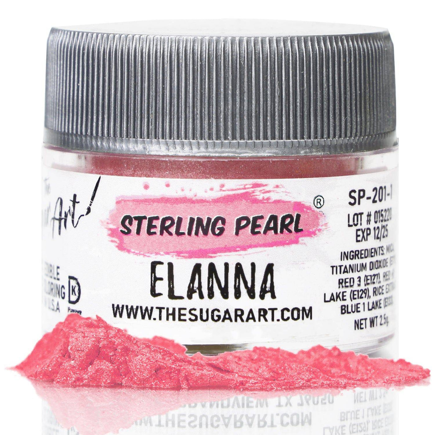 Elanna Rose Luster Dust - The Sugar Art, Inc.