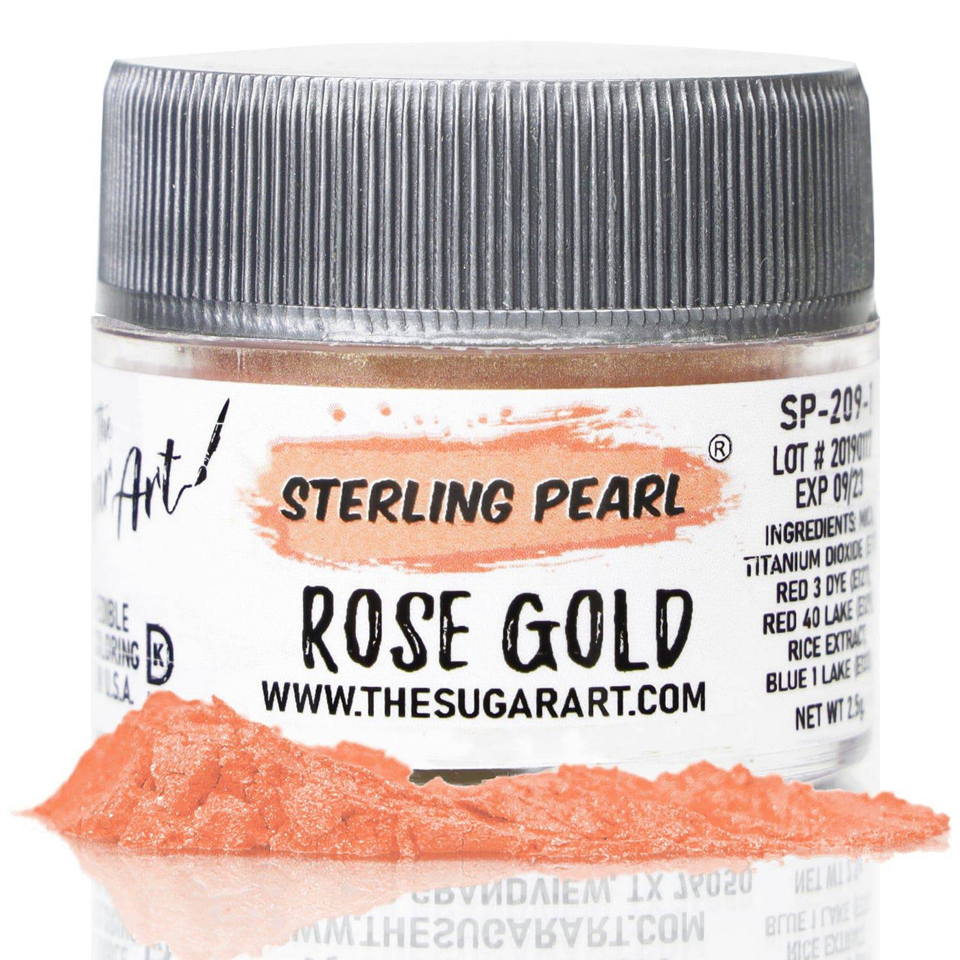Rose Gold Luster Dust - The Sugar Art, Inc.