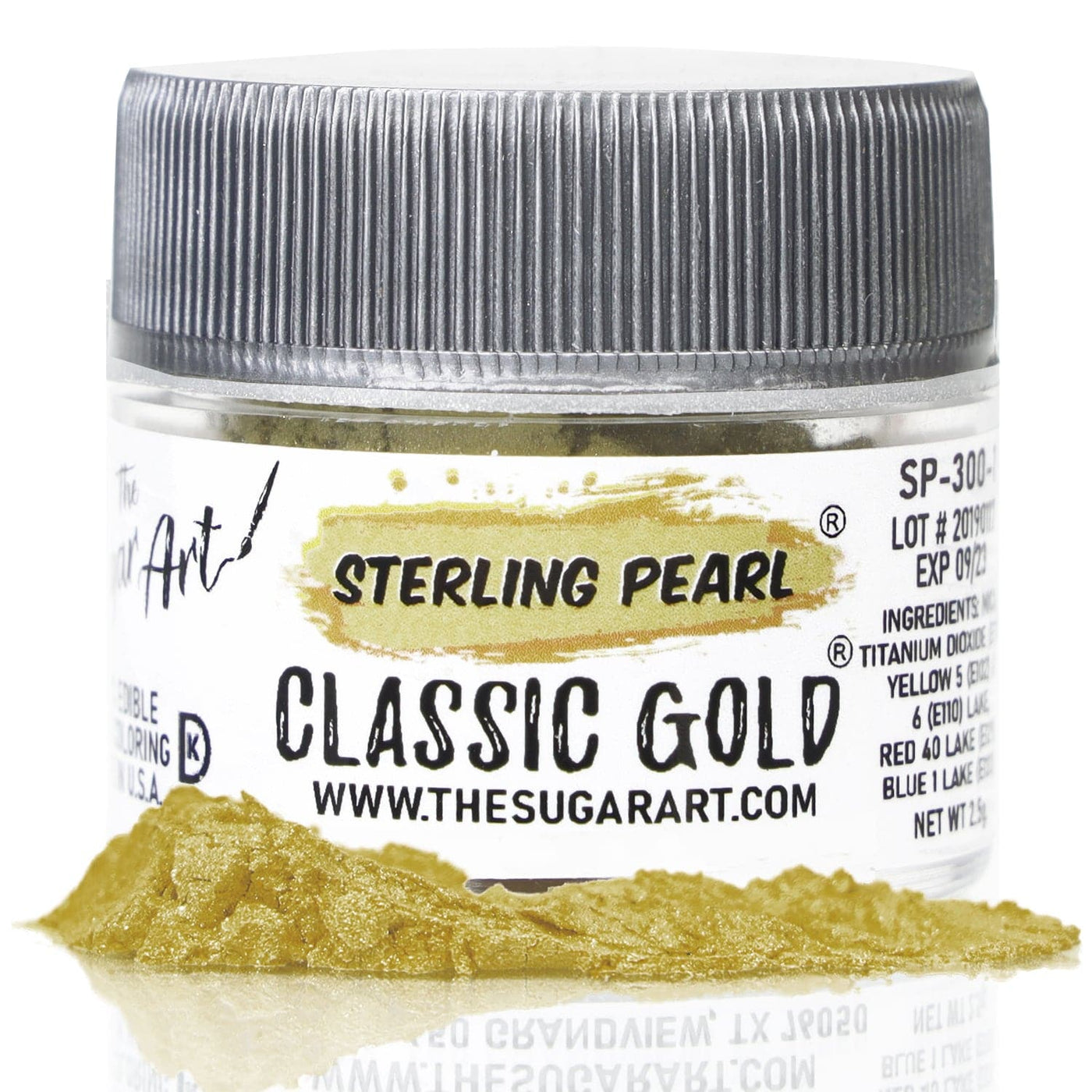 Global Sugar Art Metallic Gold Food Paint 14 ml by Chef Alan Tetreault  Edible Food Paint