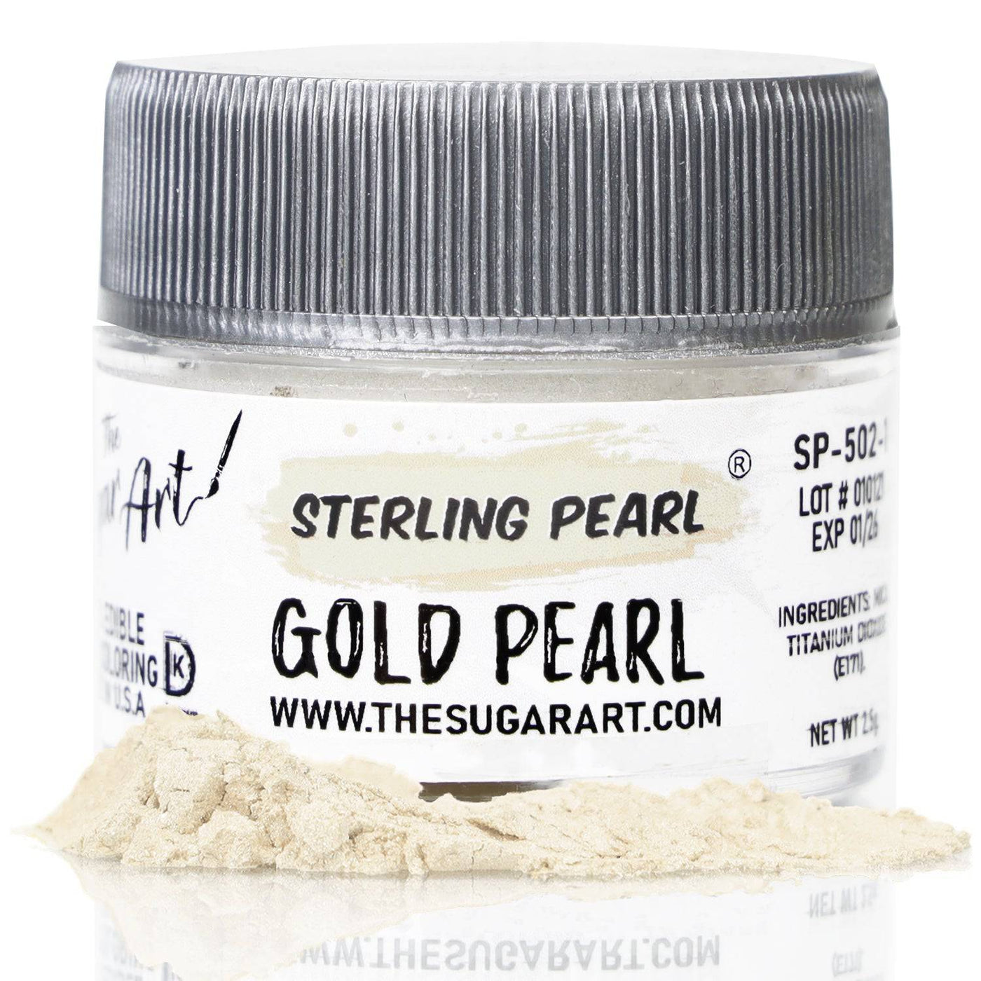 Gold Pearl Luster Dust - The Sugar Art, Inc.