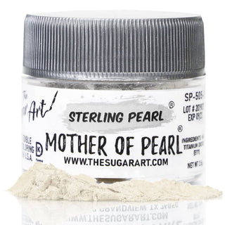 Mother of Pearl Luster Dust - Edible Luster Dust - mother-of-pearl-luster-dust - best luster dust for cakes and cookies, chocolate coloring, edible luster dust, food grade luster dust, luster dust, luster dust for cakes, luster dust for chocolate, luster dust for cookies, luster dust for cookies and cakes, sterling pearl - The Sugar Art