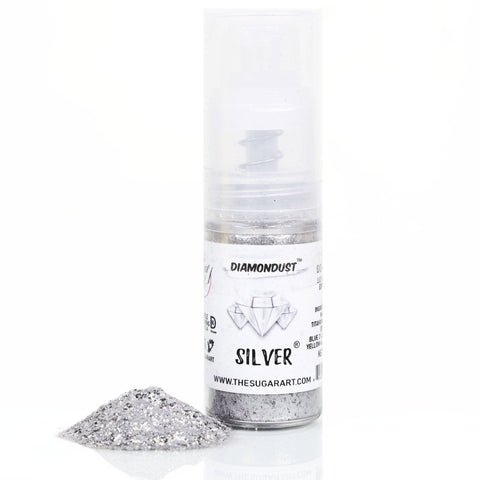 Silver Edible Glitter Small Spray Bottle